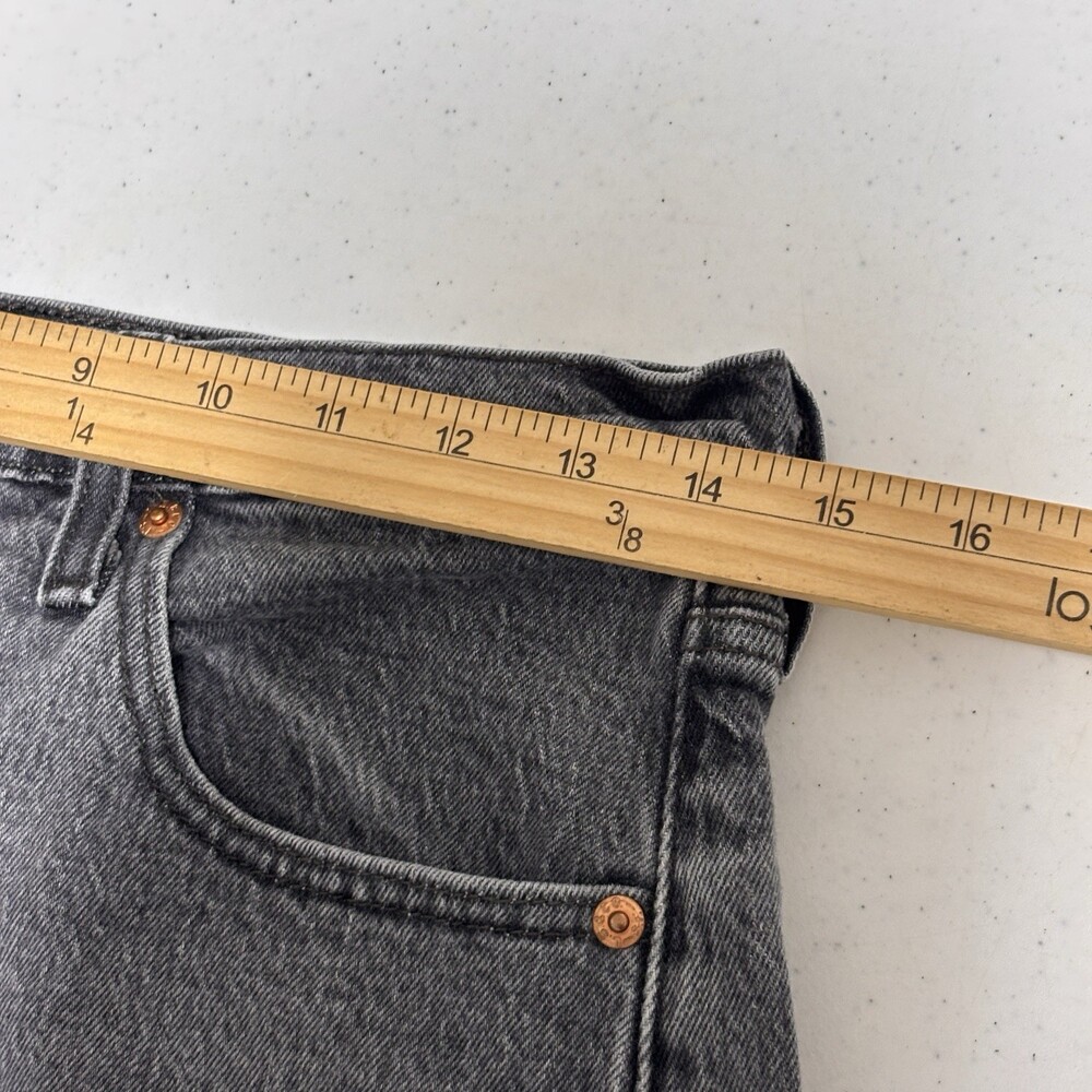 Levi’s Premium 501 Cut Off Shorts Gray Black Button Fly Women’s 29 - Picture 10 of 14